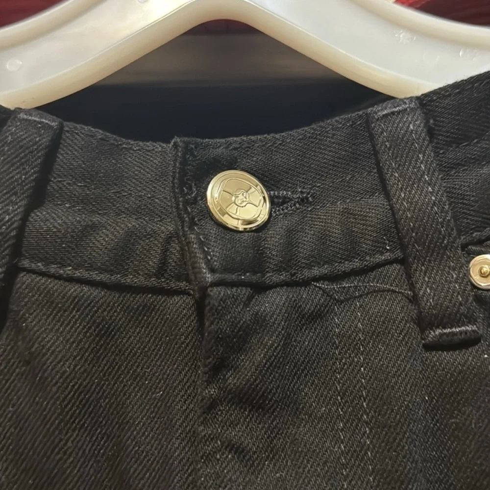 Ruadh Black Wide Leg Jeans Size 29 - Picture 6 of 8